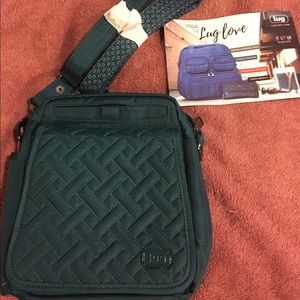 NWT Lug crossbody teal bag